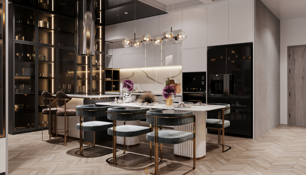 Elegant luxury kitchen ideal for Instagram for luxury interior designers